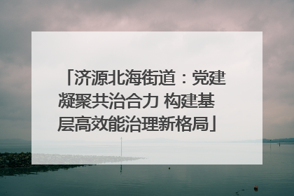 济源北海街道：党建凝聚共治合力 构建基层高效能治理新格局