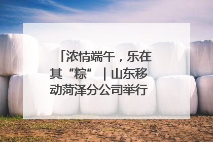 浓情端午，乐在其“粽”｜山东移动菏泽分公司举行端午节主题活动