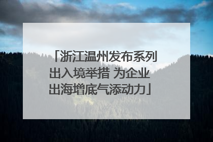 浙江温州发布系列出入境举措 为企业出海增底气添动力