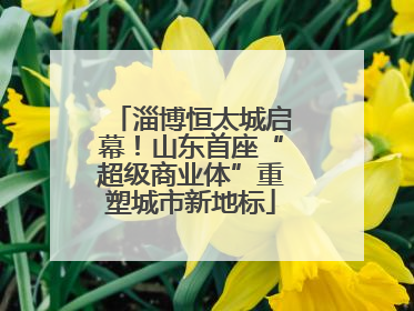 淄博恒太城启幕！山东首座“超级商业体”重塑城市新地标