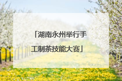 湖南永州举行手工制茶技能大赛