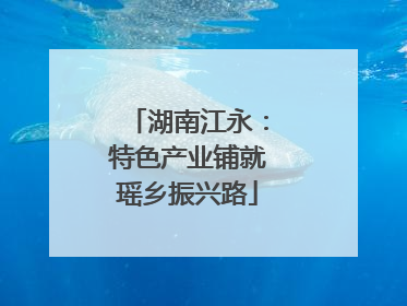 湖南江永：特色产业铺就瑶乡振兴路