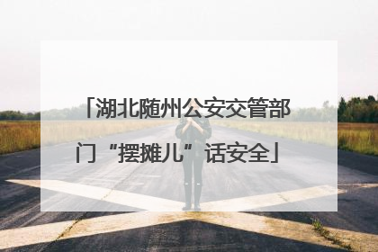 湖北随州公安交管部门“摆摊儿”话安全