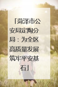 菏泽市公安局定陶分局：为全区高质量发展筑牢平安基石