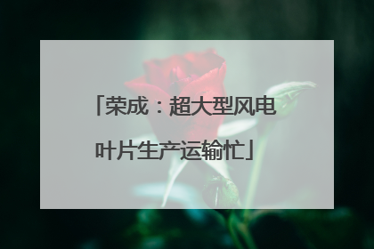 荣成：超大型风电叶片生产运输忙