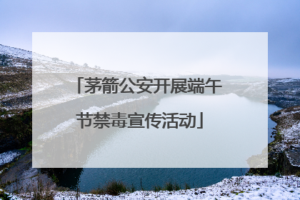 茅箭公安开展端午节禁毒宣传活动