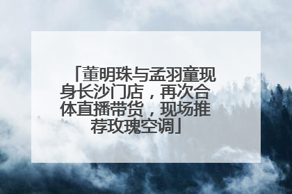 董明珠与孟羽童现身长沙门店，再次合体直播带货，现场推荐玫瑰空调