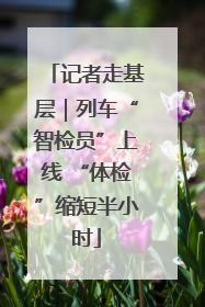 记者走基层｜列车“智检员”上线 “体检”缩短半小时