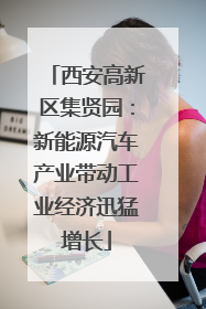 西安高新区集贤园：新能源汽车产业带动工业经济迅猛增长