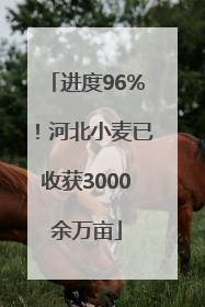 进度96%！河北小麦已收获3000余万亩