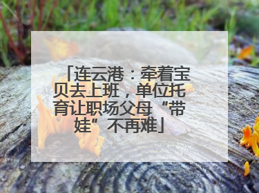 连云港：牵着宝贝去上班，单位托育让职场父母“带娃”不再难