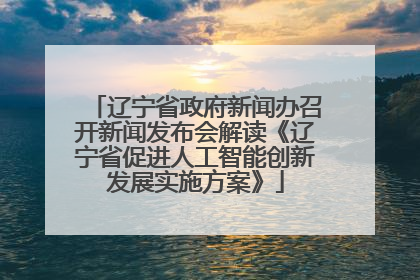 辽宁省政府新闻办召开新闻发布会解读《辽宁省促进人工智能创新发展实施方案》