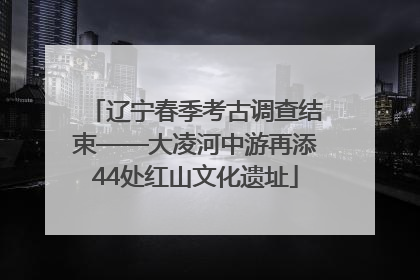 辽宁春季考古调查结束——大凌河中游再添44处红山文化遗址