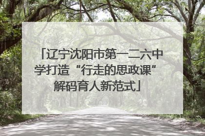 辽宁沈阳市第一二六中学打造“行走的思政课” 解码育人新范式