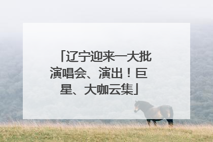 辽宁迎来一大批演唱会、演出！巨星、大咖云集