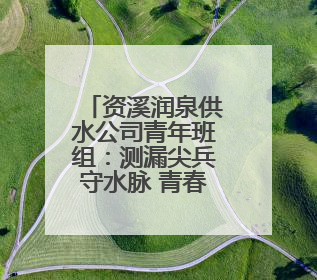 资溪润泉供水公司青年班组：测漏尖兵守水脉 青春建功显担当