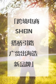 跨境电商SHEIN搭桥引路 广货出海造新品牌