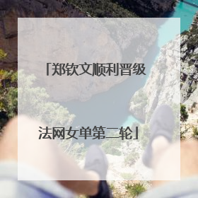 郑钦文顺利晋级法网女单第二轮