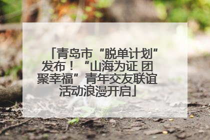 青岛市“脱单计划”发布！“山海为证 团聚幸福”青年交友联谊活动浪漫开启