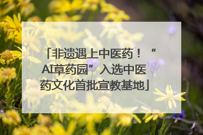 非遗遇上中医药！“AI草药园”入选中医药文化首批宣教基地