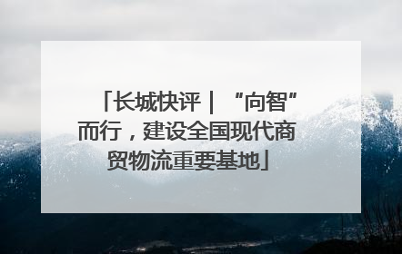长城快评｜“向智”而行，建设全国现代商贸物流重要基地