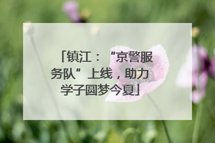 镇江：“京警服务队”上线，助力学子圆梦今夏