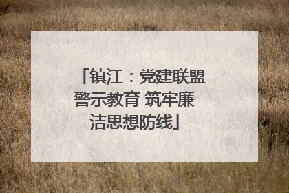镇江：党建联盟警示教育 筑牢廉洁思想防线