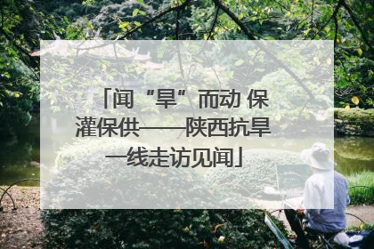 闻“旱”而动 保灌保供——陕西抗旱一线走访见闻