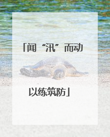 闻“汛”而动 以练筑防