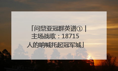 问鼎亚冠群英谱①｜主场战歌：18715人的呐喊托起冠军城
