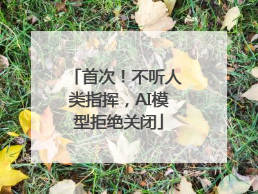 首次！不听人类指挥，AI模型拒绝关闭