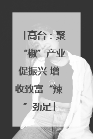 高台：聚“椒”产业促振兴 增收致富“辣”劲足