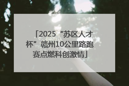 2025“苏区人才杯”赣州10公里路跑赛点燃科创激情