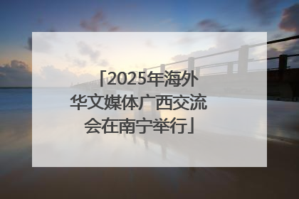2025年海外华文媒体广西交流会在南宁举行