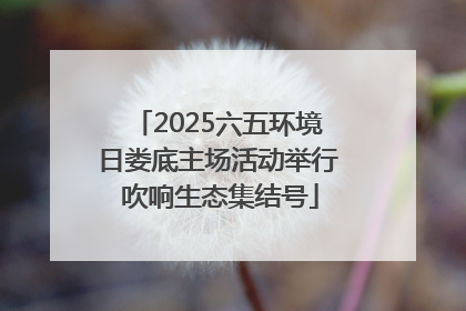 2025六五环境日娄底主场活动举行 吹响生态集结号