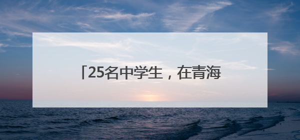 25名中学生，在青海成功发射一枚探空火箭