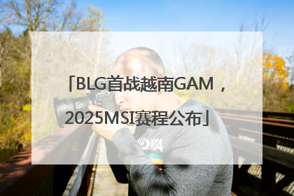 BLG首战越南GAM，2025MSI赛程公布